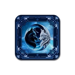 Awesome Wolves Rubber Coaster (square) by FantasyArt