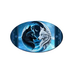 Awesome Wolves Sticker Oval (10 Pack) by FantasyArt