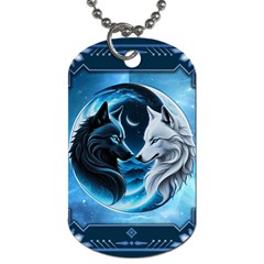 Awesome Wolves Dog Tag (two Sides)