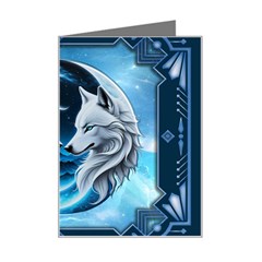 Awesome Wolves Mini Greeting Card