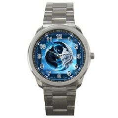 Awesome Wolves Sport Metal Watch by FantasyArt