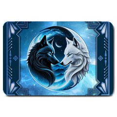 Awesome Wolves Large Doormat by FantasyArt