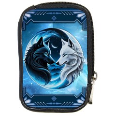 Awesome Wolves Compact Camera Leather Case by FantasyArt