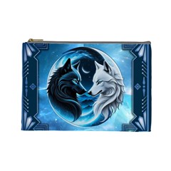 Awesome Wolves Cosmetic Bag (large)