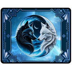 Awesome Wolves Fleece Blanket (medium) by FantasyArt