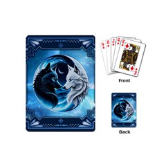 Awesome Wolves Playing Cards Single Design (mini) by FantasyArt