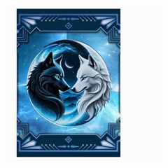 Awesome Wolves Large Garden Flag (two Sides) by FantasyArt