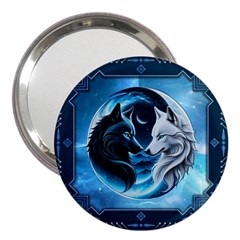 Awesome Wolves 3  Handbag Mirrors by FantasyArt