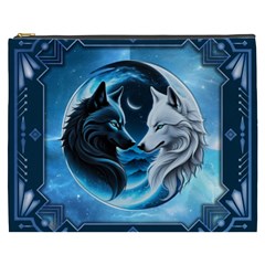 Awesome Wolves Cosmetic Bag (xxxl) by FantasyArt