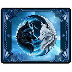 Awesome Wolves Two Sides Fleece Blanket (medium)