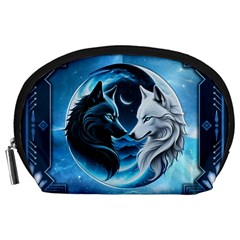 Awesome Wolves Accessory Pouch (large) by FantasyArt