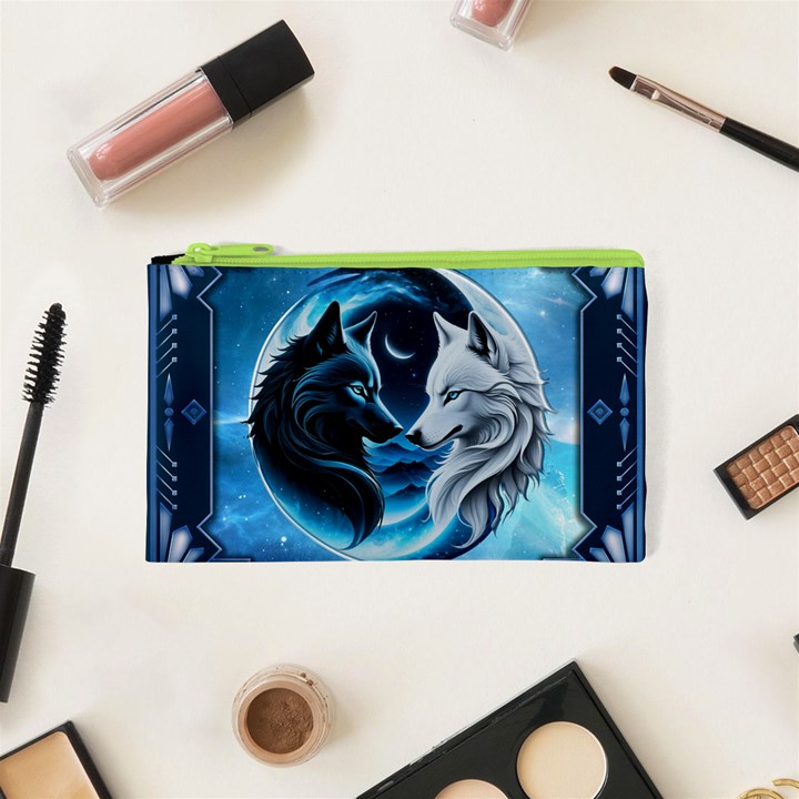 Awesome Wolves Cosmetic Bag (XS)