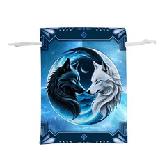 Awesome Wolves Lightweight Drawstring Pouch (s) by FantasyArt