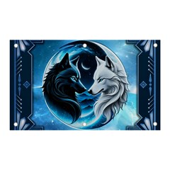 Awesome Wolves Banner And Sign 5  X 3  by FantasyArt