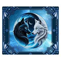 Awesome Wolves Premium Plush Fleece Blanket (small) by FantasyArt