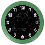 Math Board Circuit Circuits Computer Shield Tech Technology Color Wall Clock Front