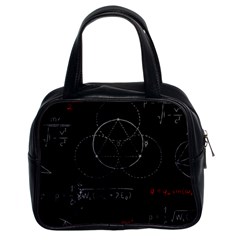 Math Board Circuit Circuits Computer Shield Tech Technology Classic Handbag (two Sides) by Loisa77