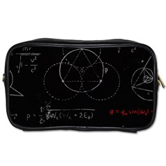 Math Board Circuit Circuits Computer Shield Tech Technology Toiletries Bag (one Side) by Loisa77