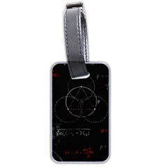 Math Board Circuit Circuits Computer Shield Tech Technology Luggage Tag (two Sides) by Loisa77