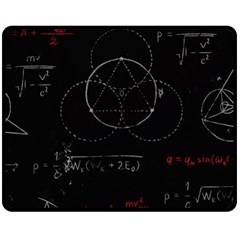 Math Board Circuit Circuits Computer Shield Tech Technology Two Sides Fleece Blanket (medium) by Loisa77