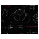 Math Board Circuit Circuits Computer Shield Tech Technology Two Sides Premium Plush Fleece Blanket (Teen Size) 60 x50  Blanket Back