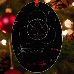 Math Board Circuit Circuits Computer Shield Tech Technology Uv Print Acrylic Ornament Oval by Loisa77