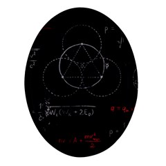 Math Board Circuit Circuits Computer Shield Tech Technology Oval Glass Fridge Magnet (4 Pack)