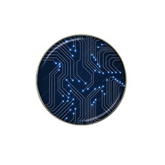 Seamless Pattern Of Glowing Circuit Board Neon Technology Hat Clip Ball Marker by Loisa77