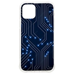 Seamless Pattern Of Glowing Circuit Board Neon Technology Iphone 12/12 Pro Tpu Uv Print Case by Loisa77