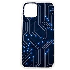 Seamless Pattern Of Glowing Circuit Board Neon Technology Iphone 12 Pro Max Tpu Uv Print Case by Loisa77