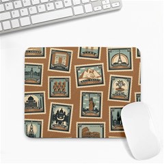 Retro Postage Seamless Pattern Small Mousepad by Loisa77