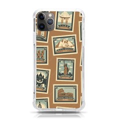 Retro Postage Seamless Pattern Iphone 11 Pro Max 6 5 Inch Tpu Uv Print Case by Loisa77