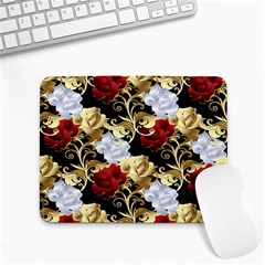 Roses Seamless Pattern Floral Small Mousepad by Loisa77