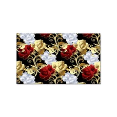 Roses Seamless Pattern Floral Sticker Rectangular (10 Pack) by Loisa77