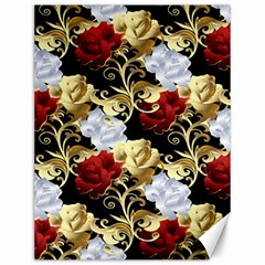 Roses Seamless Pattern Floral Canvas 12  X 16  by Loisa77