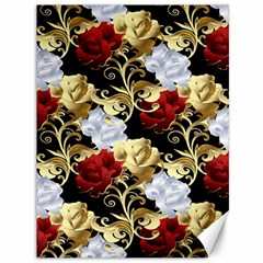 Roses Seamless Pattern Floral Canvas 36  X 48  by Loisa77