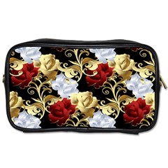 Roses Seamless Pattern Floral Toiletries Bag (two Sides) by Loisa77