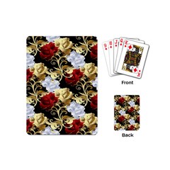 Roses Seamless Pattern Floral Playing Cards Single Design (mini) by Loisa77