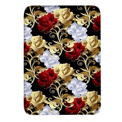 Roses Seamless Pattern Floral Rectangular Glass Fridge Magnet (4 Pack) by Loisa77