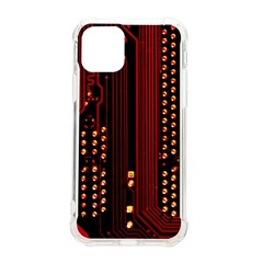 Red Circuit Board Texture Red Circuit Digital Texture Circuit Board Red Technology Iphone 11 Pro 5 8 Inch Tpu Uv Print Case by Loisa77