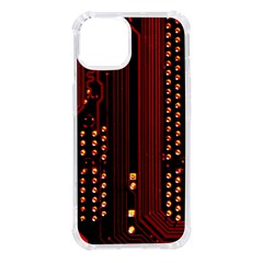 Red Circuit Board Texture Red Circuit Digital Texture Circuit Board Red Technology Iphone 14 Tpu Uv Print Case