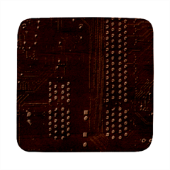 Red Circuit Board Texture Red Circuit Digital Texture Circuit Board Red Technology Square Wood Guitar Pick Holder Case And Picks Set by Loisa77