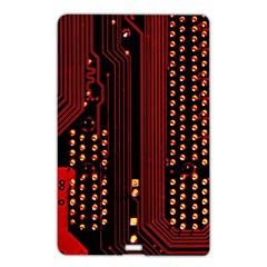 Red Circuit Board Texture Red Circuit Digital Texture Circuit Board Red Technology Name Card Style Usb Flash Drive by Loisa77