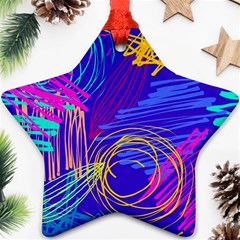 Seamless Vintage Pattern Retro 80s Or 90s Style Abstract Ornament (star) by Loisa77