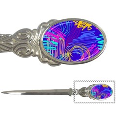 Seamless Vintage Pattern Retro 80s Or 90s Style Abstract Letter Opener by Loisa77