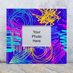 Seamless Vintage Pattern Retro 80s Or 90s Style Abstract White Wall Photo Frame 5  X 7  by Loisa77