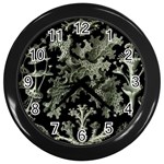 Weave Haeckel Lichenes Photobionten Wall Clock (Black) Front