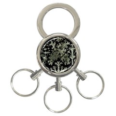 Weave Haeckel Lichenes Photobionten 3-ring Key Chain