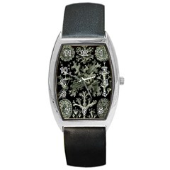 Weave Haeckel Lichenes Photobionten Barrel Style Metal Watch