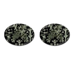 Weave Haeckel Lichenes Photobionten Cufflinks (oval)